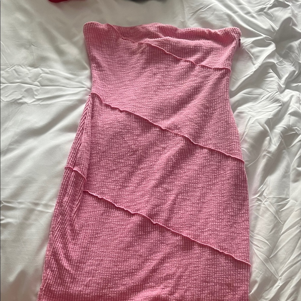 Princess Polly strapless ribbed mini dress